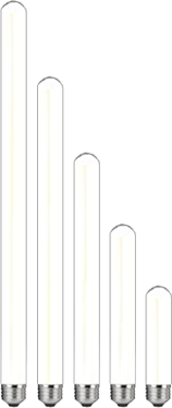 A group of white tubes with different sizes.